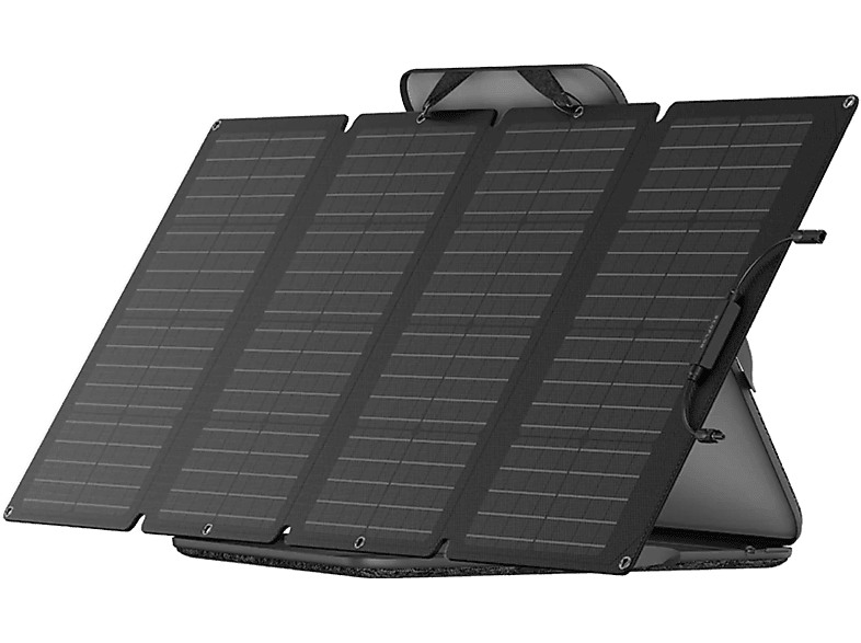 Panel solar - Ecoflow, Panel solar EcoFlow 160W, Portátil, Plegable, Silicio monocristalino, 5 kg, Negro