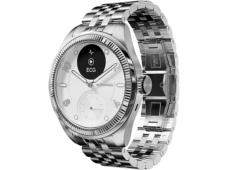 Smartwatch - Withings WI-HWA10-MODEL10, Acero inoxidable, Gris