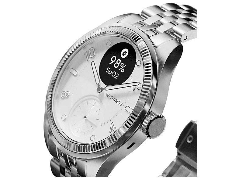 Smartwatch - Withings WI-HWA10-MODEL10, Acero inoxidable, Gris