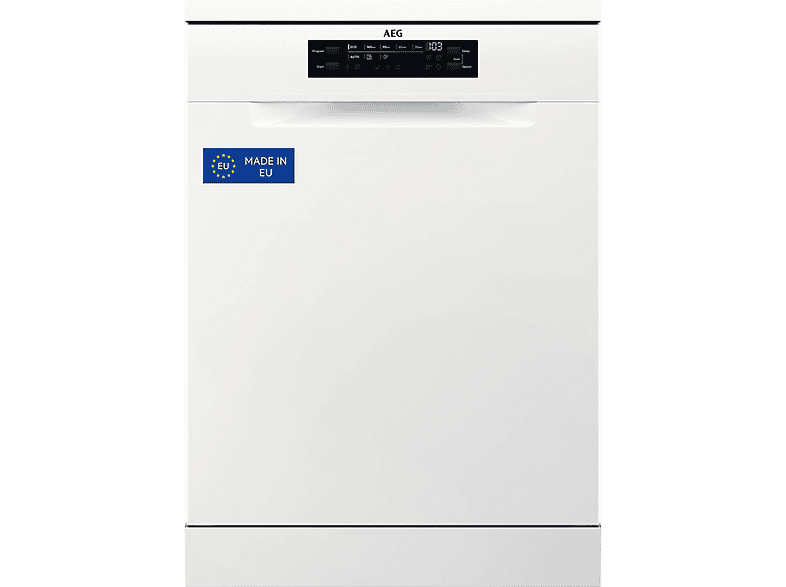 Lavavajillas - AEG FFB74927ZW, 14 servicios, 8 programas, 60 cm, AirDry, Bandeja MaxiFlex, Blanco