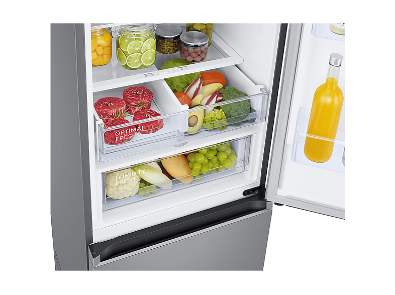 Frigorífico combi - Samsung Smart RB38C675CS9/EF, No Frost, 203 cm, 390l, All-Around Cooling, WiFi, Inox