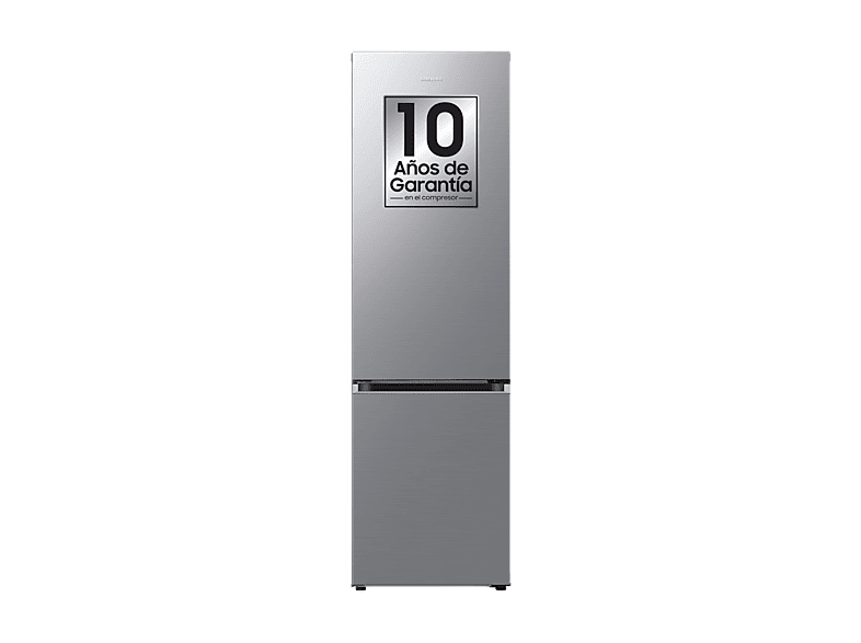 Frigorífico combi - Samsung Smart RB38C607AS9/EF, No Frost, 203 cm, 387l, Twin Cooling, WiFi, Inox