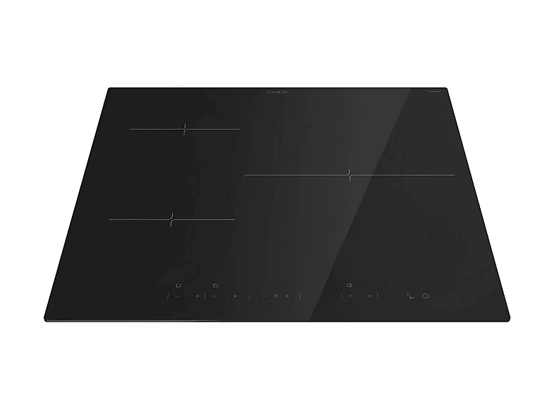Placa inducción - Candy Moderna CIDD633C, 3 Zonas, Zona grande 32 cm, Mandos táctiles independientes, 59 cm, Negro