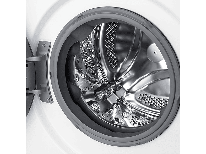 Lavadora carga frontal - LG F4WR6010A0W, Serie 600, 10 kg, 1400 rpm, 12 programas, AI Direct Drive™, TurboWash™360˚, Blanco