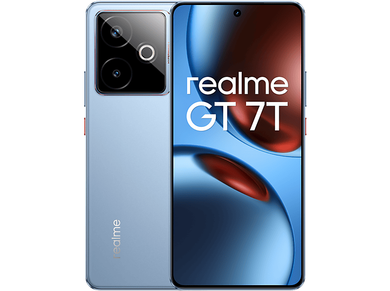 Smartphone - Realme GT7T 6.8P/5G/8N/12+256GB/BL, Azul, Móvil Sistema operativo propietario, 12 GB RAM, 6,8 " LTPS 2.5D, Dimensity 8400MAX, 7000 mAh
