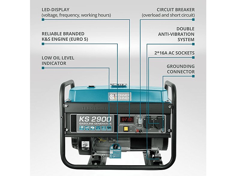 Generador de energía - Könner & Söhnen KS 2900
