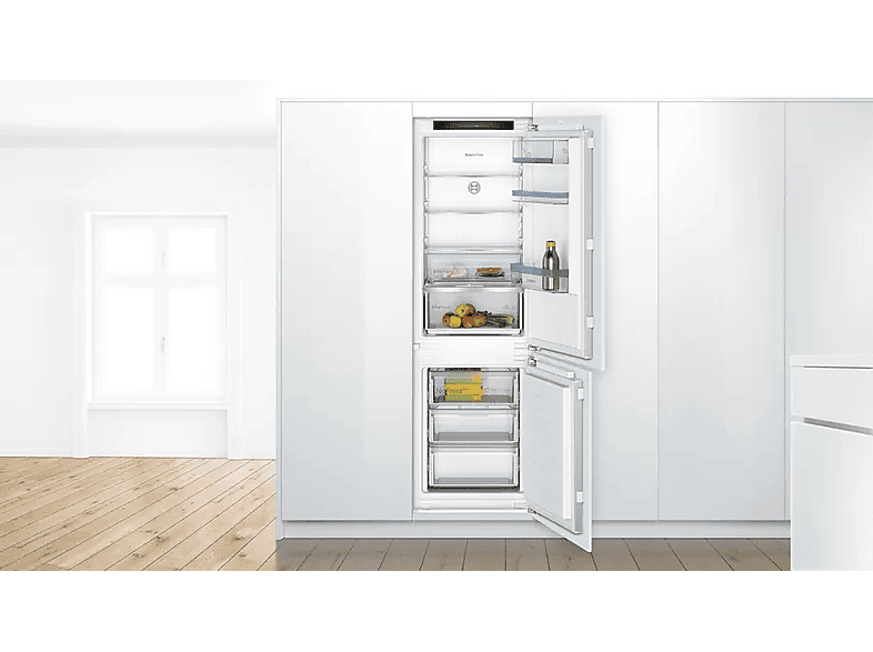 Frigorífico combi integrable - Bosch KIN86VFE0, Semi Frost, 177.2 cm, 260 l, Vita Fresh, Blanco