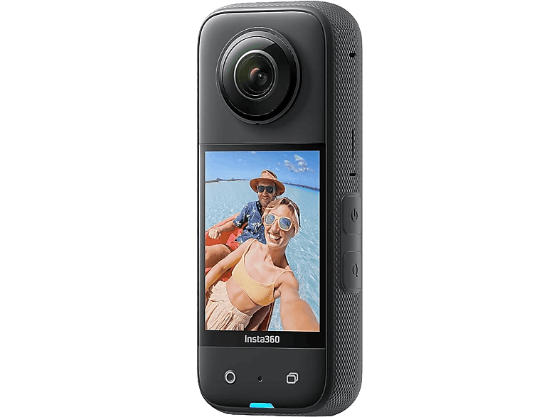 Cámara deportiva - Insta360 X3, 5.7K, 72 megapixel, WiFi, Inteligencia Artificial, Pantalla táctil, Negro