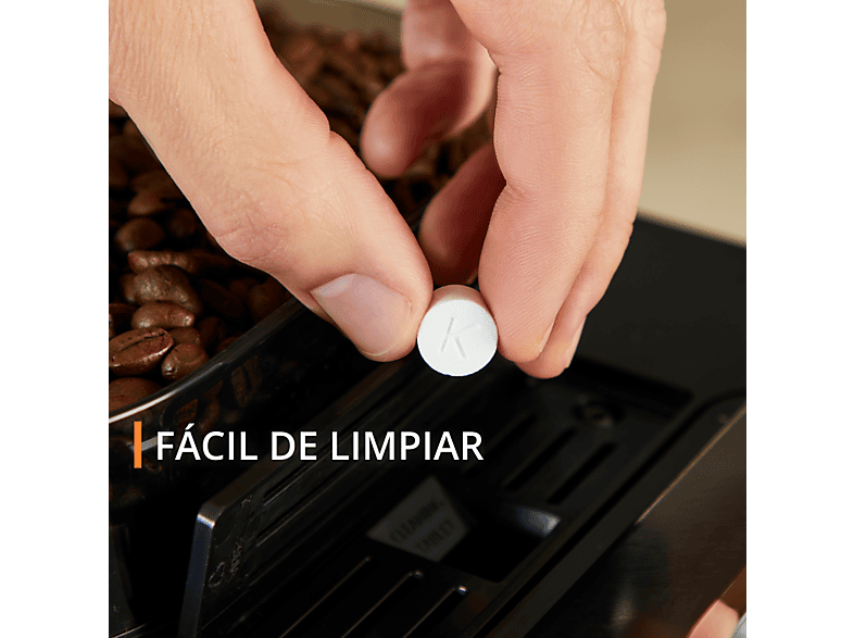 Cafetera superautomática - Krups Sensation C90 EA910E10, 1450 W, 15 bar, 1.7 L, 6 programas, 2 tazas, Barista Inside Technology, Autolimpieza, Plata