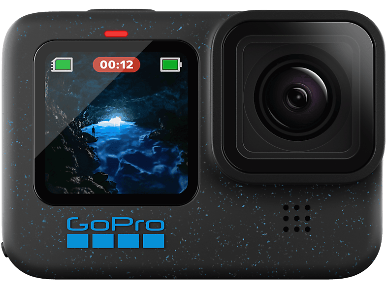 Cámara deportiva - GoPro Hero 12, HyperSmooth, 27 megapixels, 5.3K, HDR, Sumergible hasta 10m, Cámara lenta, Negro