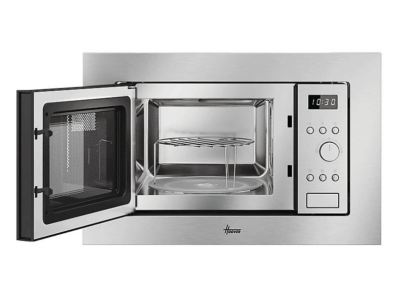 Microondas integrable - Hoover HO20FMW7X, 8 potencia, 20 l, Plata