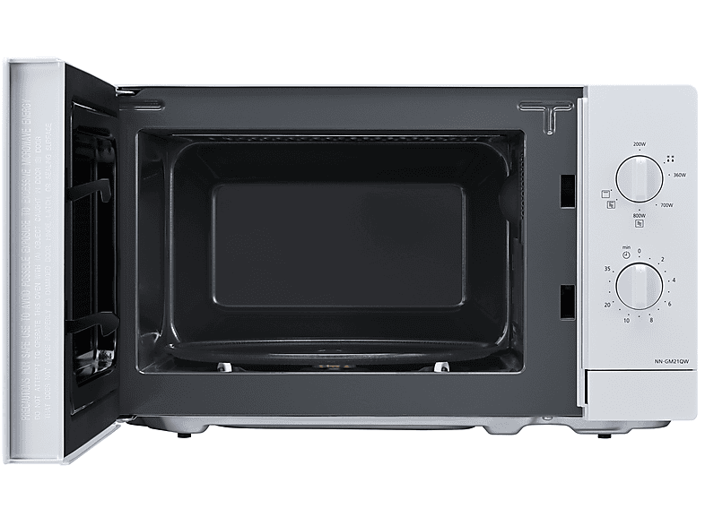 Microondas - Panasonic NN-GM21QWEPG, 800 W, 5 potencia, Blanco