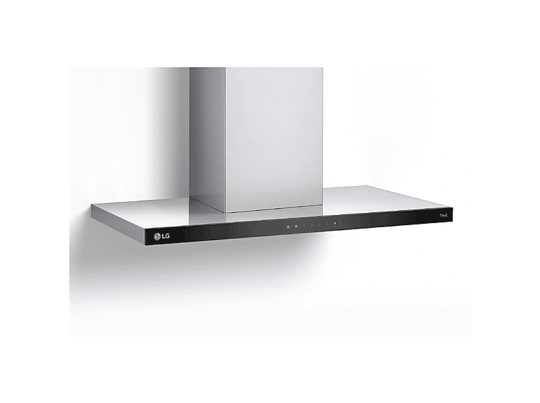 Campana decorativa - LG HCEZ3626S, 3 velocidades, 800 m³/h, 89.8 cm, Acero inoxidable