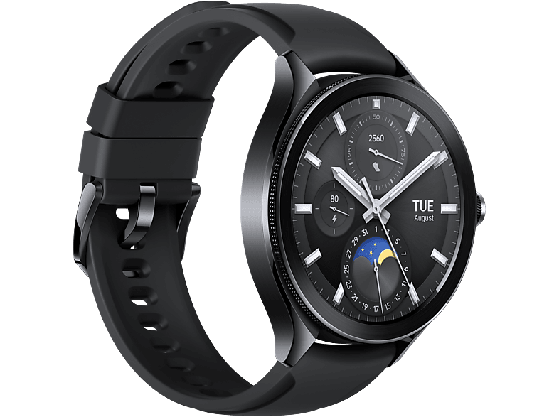 Smartwatch - Xiaomi Watch 2 Pro, Wear OS Google, Bluetooth, Wifi, Batería hasta 65 horas, Sensor impedancia, Multideporte, Negro