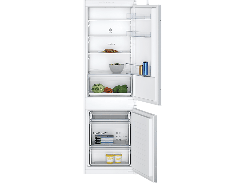 Frigorífico - Balay, Frigorífico combi integrable- Balay 3KIE711S, Low Frost, 177 cm, 267 l, Cajón Fresh, Blanco