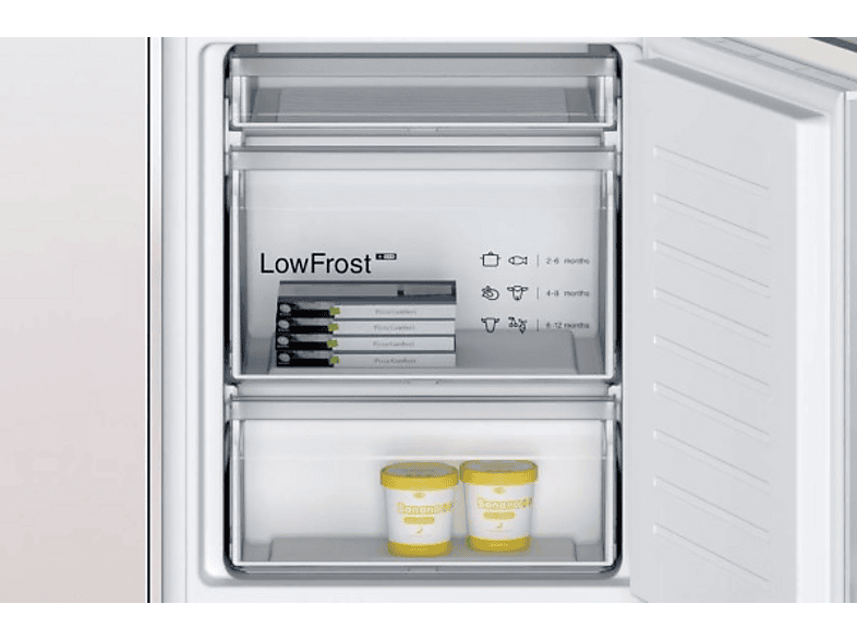 Frigorífico - Balay, Frigorífico combi integrable- Balay 3KIE711S, Low Frost, 177 cm, 267 l, Cajón Fresh, Blanco