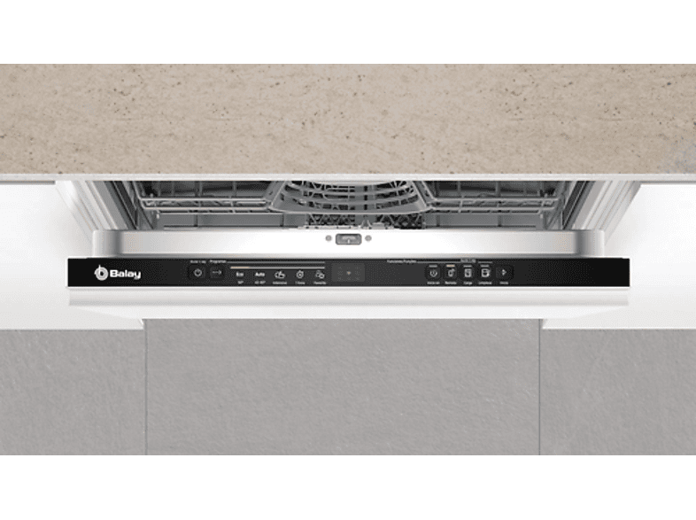 Lavavajillas integrable - Balay 3VF5012NP, 12 servicios, 5 programas, 59.8 cm, Home Connect, Extra silencio, Sin panelar
