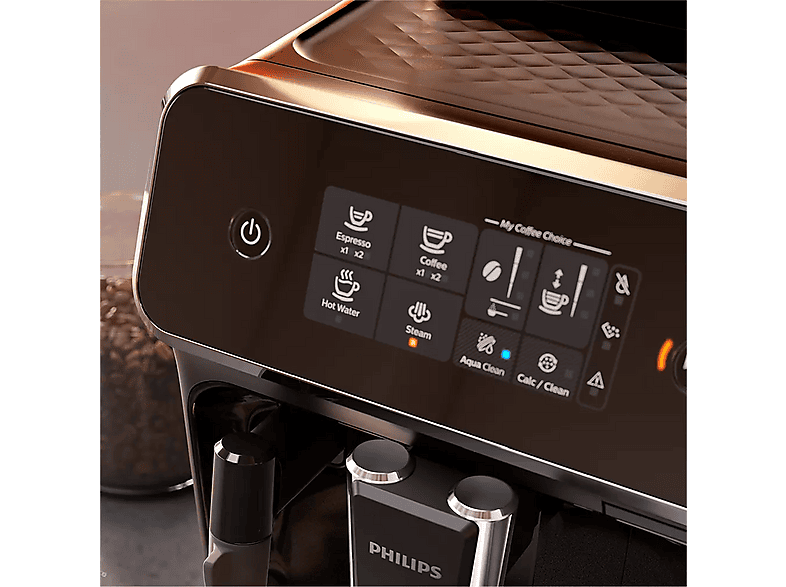 Cafetera superautomática - Philips EP2220/10, Molinillo integrado, Espumador de leche clásico, 1500W, 15 bar, 2 tazas, Negro