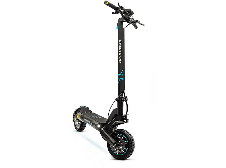 Patinete eléctrico - Smartgyro Crossover Dual Max 2, Tipo 1 / VPL, Potencia nominal 1000 W, Dual motor, Carga máx. 120 kg, 25km/h, Negro