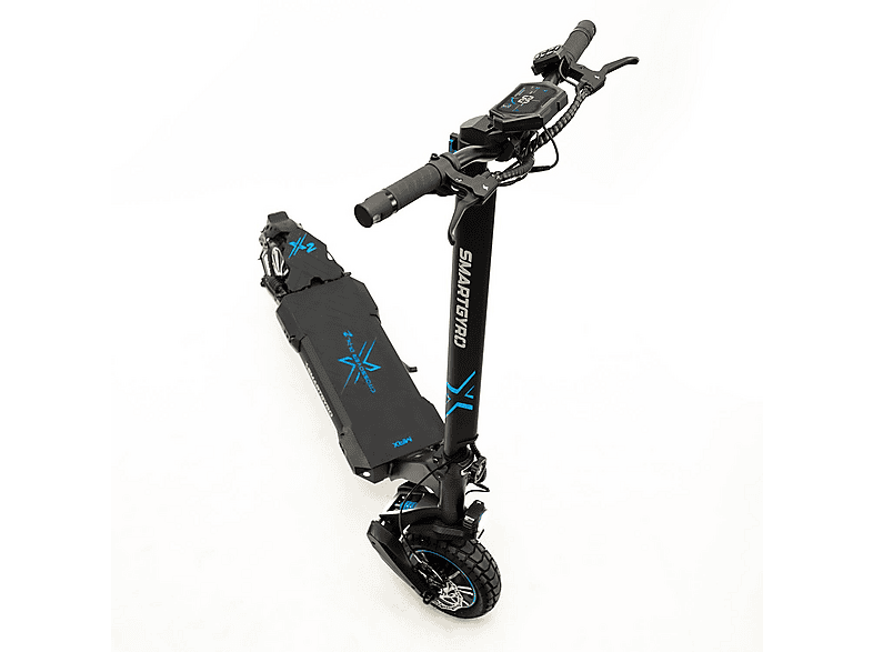 Patinete eléctrico - Smartgyro Crossover Dual Max 2, Tipo 1 / VPL, Potencia nominal 1000 W, Dual motor, Carga máx. 120 kg, 25km/h, Negro