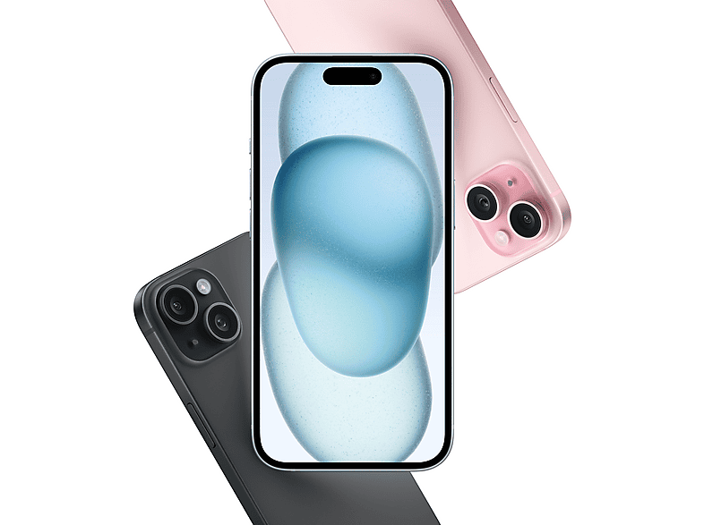 Smartphone - Apple iPhone 15, Negro, 128 GB, 5G, 6.1" OLED Super Retina XDR, Chip A16 Bionic, iOS