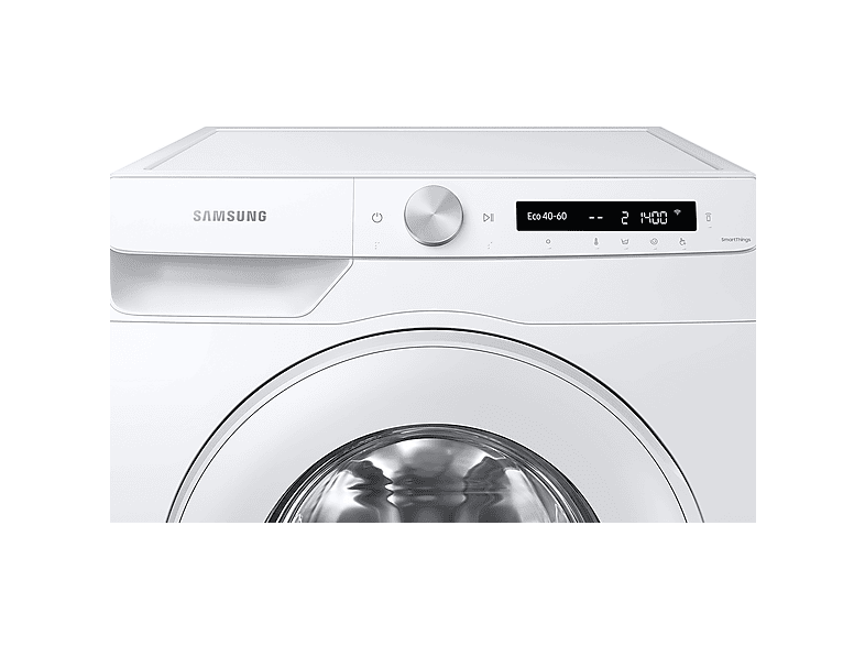 Lavadora carga frontal - Samsung WW12T504DTW/S3, 12 kg, 1400 rpm, EcoBubble™, Inteligencia Artificial, WiFi, Blanco