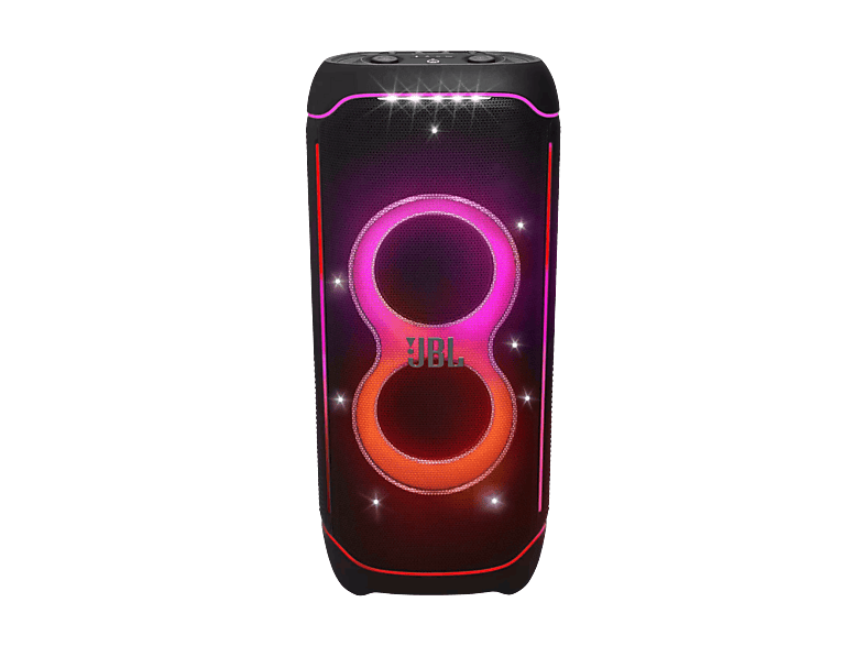 Altavoz de gran potencia - JBL PartyBox Ultimate, 1100W, Espectáculo luces, Bluetooth, WiFi, Asa y ruedas, Negro
