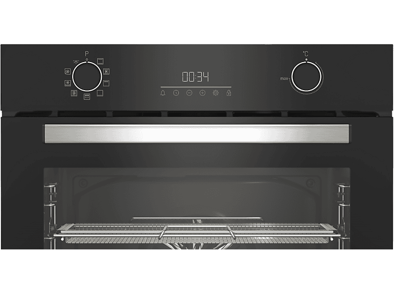 Horno - Beko BBIMA-13302BMPE, Multifunción, Pirolítico, 72 l, 59.4 cm, LED Display, Negro