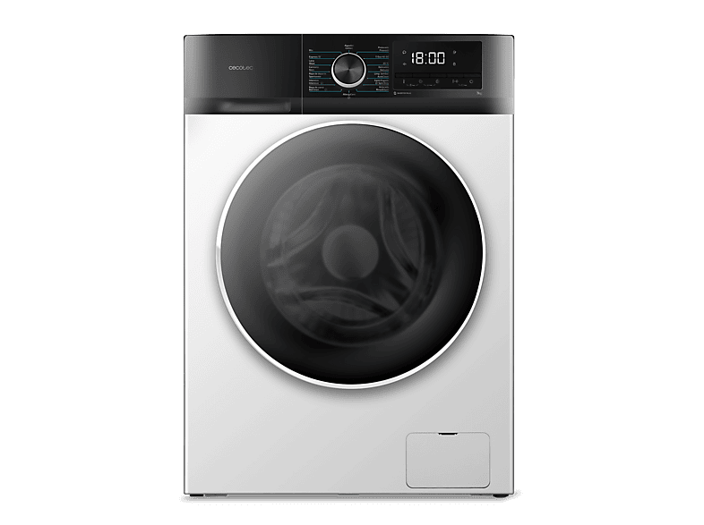 Lavadora carga frontal - Cecotec Bolero DressCode 7500 Inverter A, 7 kg, 1400 rpm, Motor Inverter Plus, Lavado con vapor, White