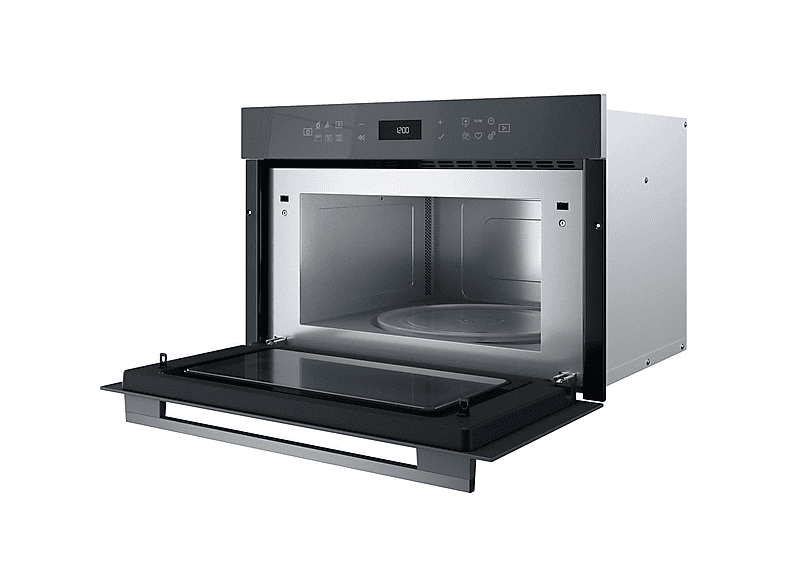 Microondas integrable - Whirlpool WMD7O4TSG, 2100 W, 7 potencia, 31 l, Gris