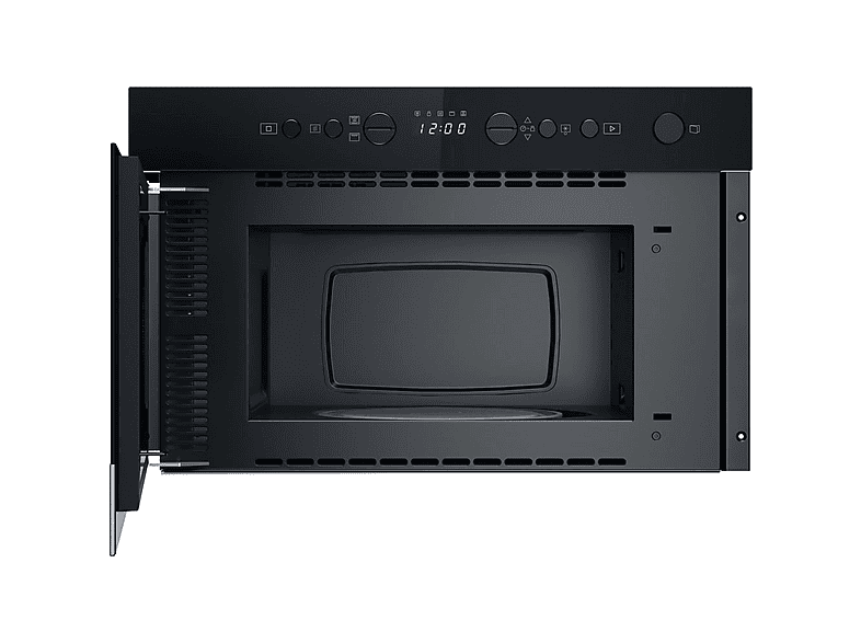 Microondas integrable - Whirlpool WMN574BX, 4 potencia, 22 l, Negro, Acero inoxidable