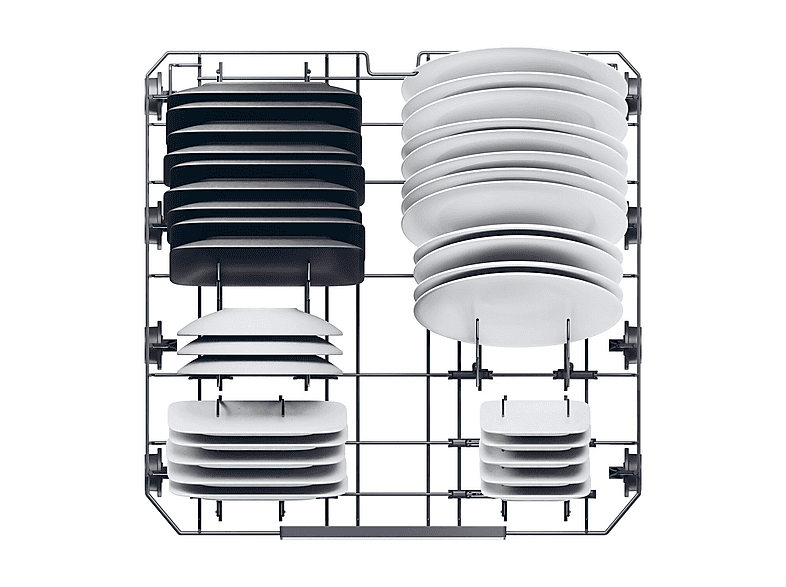 Lavavajillas - Haier I-Pro Shine Series 7 XF 4A4M4PA, 14 servicios, 10 programas, 60 cm, Motor Inverter, Wi-Fi, Gris