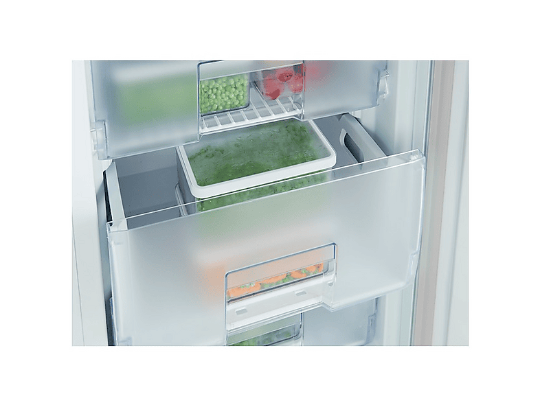 Congelador vertical - Beko FNE1074N, No Frost, 86 l, 84 cm, Blanco