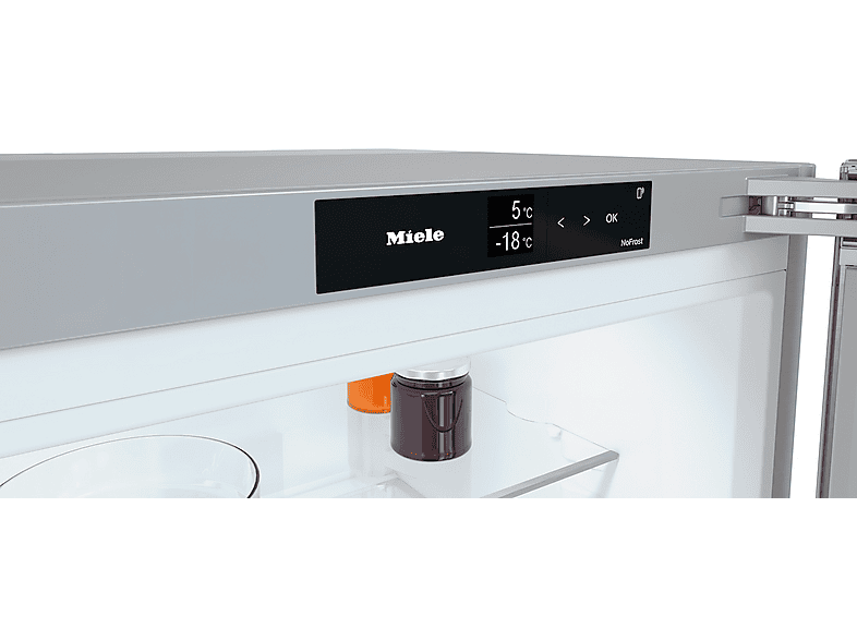 Frigorífico combi - Miele KFN 4797 CD, No Frost, 201.5 cm Altura, 360l, Libre Instalación, LED, Inox