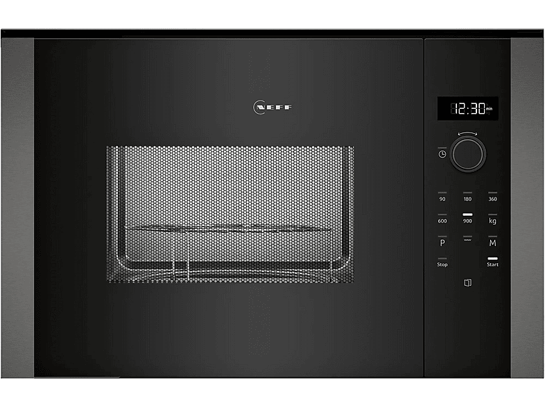 Microondas integrable - Neff HLAGD53G0, 900 W, 25 l, Grafito