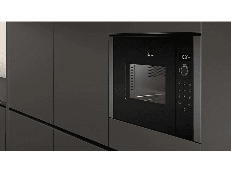 Microondas integrable - Neff HLAGD53G0, 900 W, 25 l, Grafito