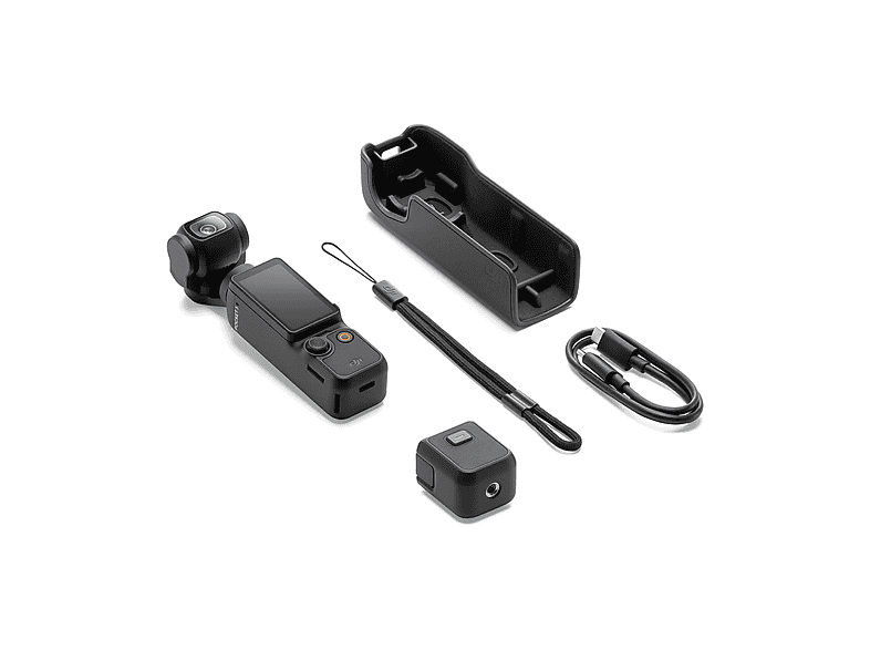 Cámara deportiva - DJI Osmo Pocket 3 Creator Combo, 4K/120 fps, Pantalla giratoria 2", CMOS de 1", Estabilización mecánica 3 ejes, Negro