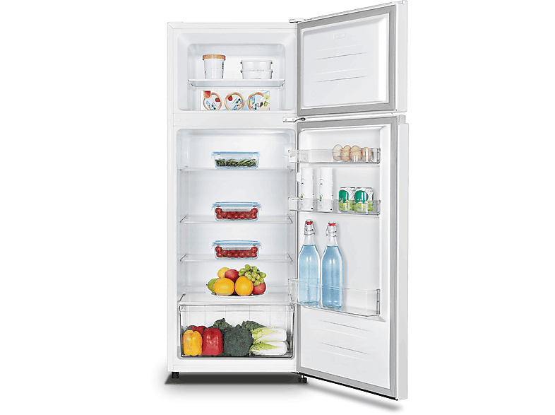 Frigorífico dos puertas - Hisense RT267D4AWE, Cíclico Defrost, 143.4 cm, 206 l, Iluminación LED, Blanco