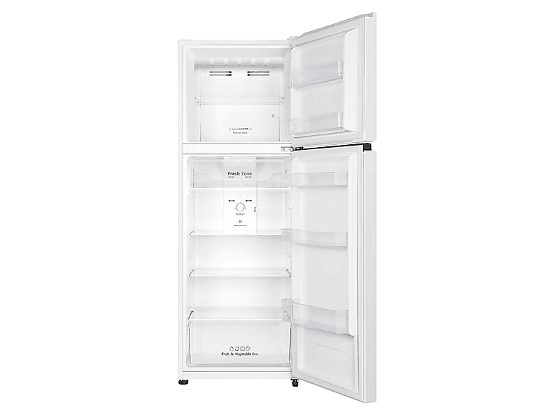 Frigorífico dos puertas - Hisense RT422N4AWE, No frost, 169.6 cm, 325 l, Tecnología inverter, Blanco