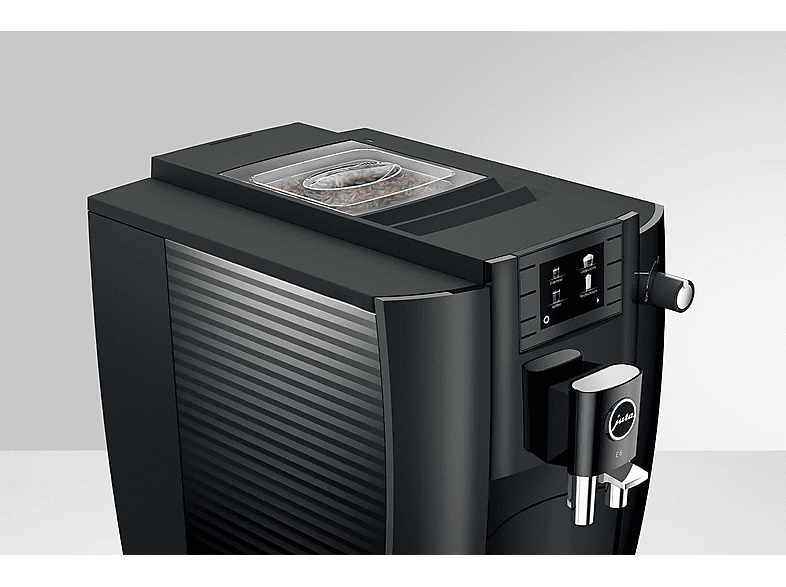 Cafetera superautomática - Jura E6, 15 bar, 1450 W, 2 tazas, Easy Cappuccino, Molienda profesional, Negro