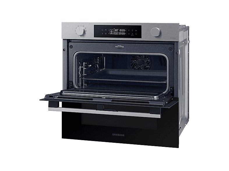 Horno - Samsung NV7B4530ZAS/U1 Dual Cook Flex, Multifunción, Pirolítico, 76l, 59.5 cm, WiFi, Puerta Flexible, Inox