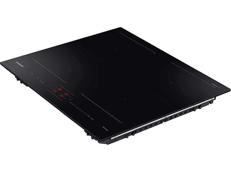 Placa inducción - Samsung NZ64B5066FK/U1, 4 zonas, 21cm x 38 cm, Zona Dual Flex, 59cm, Negro