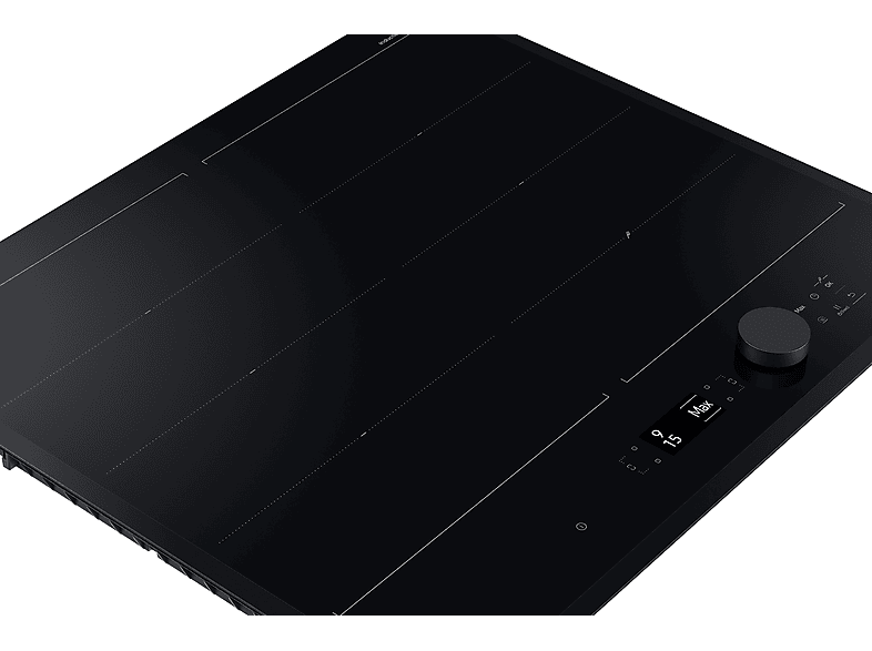 Placa inducción - Samsung NZ64B7799KK/U1, 4 zonas, 26 cm, Dual Flex, 59 cm, WiFi, Negro