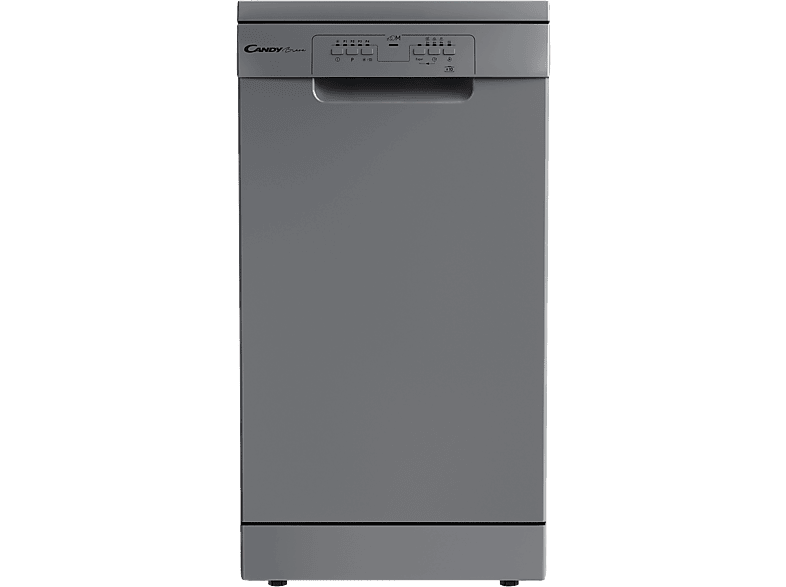 Lavavajillas - Candy Brava CDPH 2L1049S, 10 servicios, 5 programas, 45 cm, Programa rápido 39' min, Inox