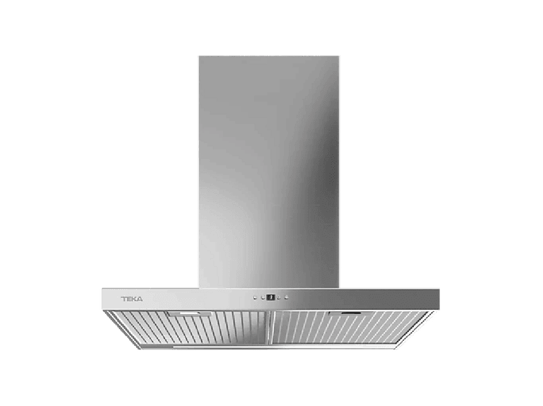 Campana decorativa - Teka DSH 786, 3+1 velocidades, 586 m³/h, 70 cm, Temporizador, Inox