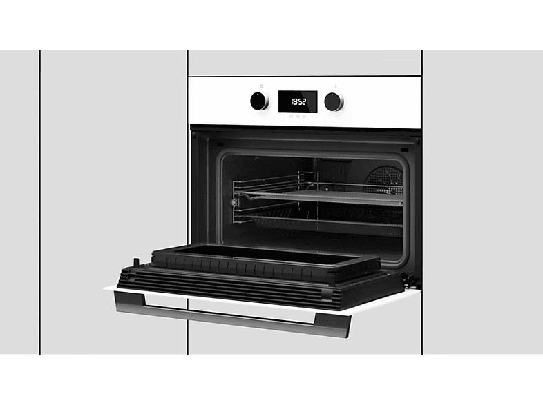 Horno con microondas - Teka HLC 8440 C, Multifunción, Limpieza por vapor, 40l, 59.5 cm, 5 potencias, Blanco