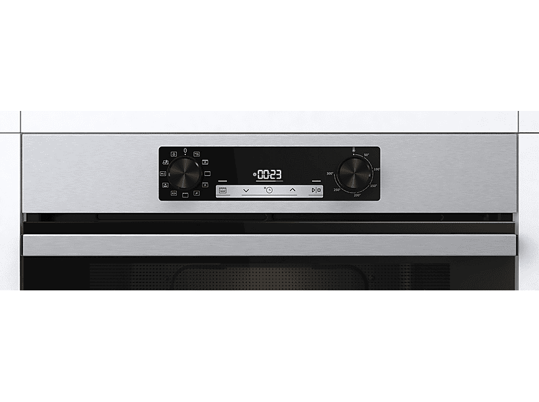 Horno - Hisense BI62216AXE2, Multifunción, Hidrolítica, 77 L, Cocción simultanea x 5, Guía telescopica, 59.5 cm, Acero Inox