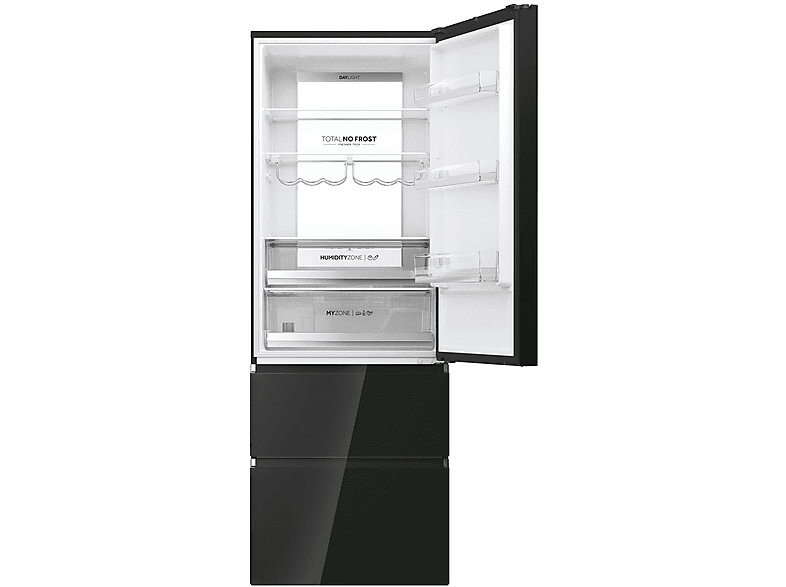 Frigorífico combi - Haier Series 7 HTW7720DNGB, No Frost, 201 cm, 483 l, WiFi, Daylight, Negro