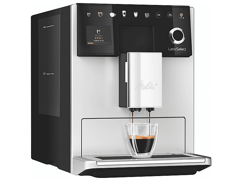 Máquina espresso - Melitta Latte Select, 15 bar, 1400 W, Plata