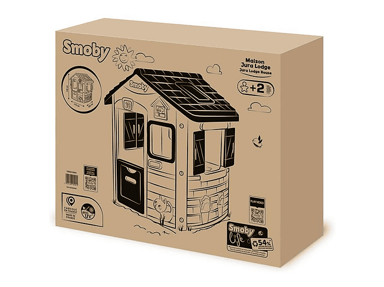 Casa de juguete - Smoby 7600810504, a partir de 24 mes(es), Multicolor